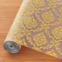 Cooyes Shelf Liner for Kitchen Cabinets – Non-Adhesive Waterproof Drawer Liner – Durable EVA Material Easy-to-Cut Shelf Paper for Refrigerator, Cupboard, Dresser with Modern Pattern