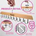 2 Pack Tank Top Hangers Space Saving, Bra Hangers for Closet Organizer, Bra Organizer for Closet, Space Saving Organizers and Storage for Dorm & Apartment for Tankto (Wooden)
