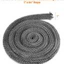 Stanbroil Wood Stove Gasket, 1" x 84" Graphite Impregnated Fiberglass Rope Seal, Gasket Rope Replacement Kits for Wood Stoves Door