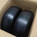 1PZ ZTM-15T 13x5.00-6 Flat Free Lawn Mower Tire and Wheel 13x5x6 Solid Front Tires for Zero Turn Mower 500Lbs Load 3/4" 5/8" and 1/2" Bearings 4.33"-6.73" Hub for Residential Commercial