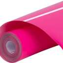 HTVRONT Puff Vinyl Heat Transfer - 10" x 6ft Pink Iron on Vinyl Roll for T Shirts, 3D Puff HTV Heat Transfer Vinyl Compatible with Cricut Cutting Machine- Easy to Cut & Weed & Transfer (Hot Pink)
