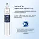 GLACIER FRESH Replacement for RPWFE, RPWF (Built-in CHIP) Refrigerator Water Filter, Compatible with GFE28GYNFS, GFE28GELDS, PFE28KELDS, PFE28KYNFS, GFD28GELDS, PWE23KELDS, PWE23KMKES, 1 Pack