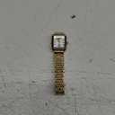 BESTKANG Watches for Women Wrist Watches Steel Strap Womens Watch Casual Fashion Simple Square Quartz Wristwatch (Gold-white)