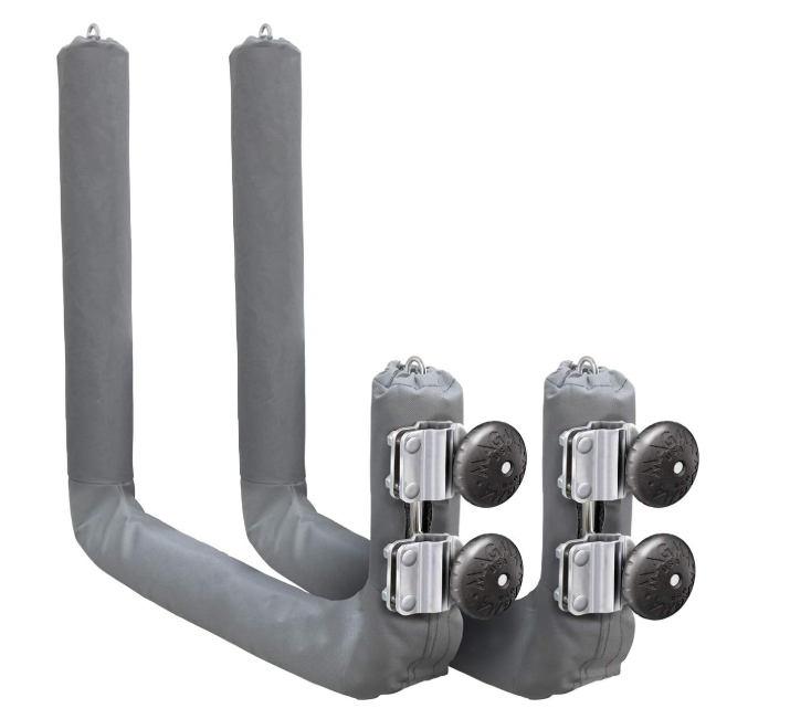 Magma R10-626-20 Kayak & SUP Rack, Round Rail Mount, Stainless Steel, 20"
Secure kayak & paddle board storage for boats. Round rail mount, padded arms, quick-release, adjustable. Durable construction