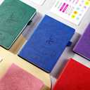 SEQES A5 Undated Planner- Leather Cover with goal tracker,full focus And habit To Increase Productivity organizer And Goal Setting & Reflection Journal | Weekly/Monthly Planner (pink)