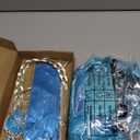 Elsa Dress for Girls Toddler Snow Princess Costume Blue with Wig Halloween Birthday Party Dress Up Outfits (4-5T)