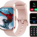 WMK Smart Watches for Women Men (Answer/Make Calls) Compatible iOS Android Phones, HD Screen Fitness Tracker Smartwatches Heart Rate SpO2/Sleep/Stress Monitor 110+ Sports Tracker Watch Waterproof
