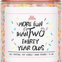 Homsolver 60th Birthday Gifts for Women, Best Ideas Birthday Decorations Candle Gift for Mom, Friends, Wife, Sister, Grandma, Vanilla Cream Scent Handmade Aromatherapy Candles