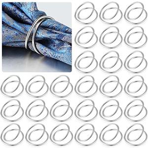 Inbagi 36 Pcs Metal Spiral Napkin Rings Buckles Simple Alloy Rings Serviette Napkin Holders for Cloth Napkins Dinner Ring Holder for Weddings Reception Dinner Party Buffet Table Decor Inbagi 36 Pcs Metal Spiral Napkin Rings Buckles Simple Alloy Rings Serviette Napkin Holders for Cloth Napkins Dinner Ring Holder for Weddings Reception Dinner Party Buffet Table Decor
