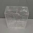 Richboom Acrylic Coffee Cup and Lid Storage Organizer Holder, 2 Compartments, Clear