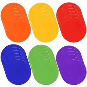 Spot Markers Rubber Floor Dots 9 Inch 52 Pcs Agility Dots Non Slip Flat Cones for Kids Soccer Basketball Speed Agility Training, Gym Dance Classroom