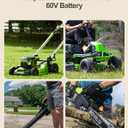 Upgraded High Capacity 5.0Ah Replacement for Greenworks 60v Battery, for Greenworks Pro 60V Battery LB60A02 LB60A03 LB602 LB6025 Compatible with Green Works 60V Cordless Power Tool