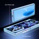 Hekodonk for Galaxy Z Fold 7 Case,[Compatible with MagSafe][Glow in The Dark][Front Screen Protector][Stand][Hinge Protection],Slim Fit for Women Girls for Samsung Galaxy Z Fold 7,Blue