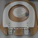 BEMIS TC50TTA MARINE Toilet Seat, Small Toilet Seat Made for Boats and RVs, Durable Wood, White