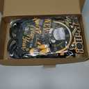 Mega-L 12 Pcs Happy New Year Eyeglasses, 2026 New Year Glasses, New Year Party Supplies Favors, Black Gold Silver Glitter New Year Photo Booth Props for Eve Party Celebration Decorations 2026