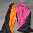 Inflatable Lounger Air Sofa Hammock, Inflatable Couch for Camping, Perfect for Beach Chair Waterproof Anti-Air Leaking Pouch Couch Air Chair for Outdoor, Beach, Hiking (Orange and Pink) 2 PAck