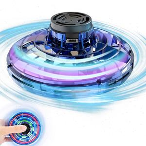 GoolRC Flying Spinner Mini UFO Drone Flying Fidget Spinner Hover Boomerang Fidget Spinner Hand Controlled Mini Drone for Teens Adults Indoor Outdoor Flying Toy