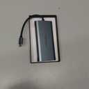 11-in-1 USB C Hub Multiport Adapter, USB C Docking Station with 4K HDMI, VGA 1080P, 100W PD, Ethernet, SD/TF, Audio, USB 3.0 Port, Laptop Dock for MacBook Pro/Air, iPad, Windows (Grey)