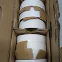 DOWAN 10 OZ Small Bowls, Ice Cream Bowls - 4.25" Ceramic Dessert Bowl Set of 6 - Porcelain Small Cereal Bowls, Side Dishes Dipping Bowl for Portion Control - Dishwasher Microwave SafeSoft White