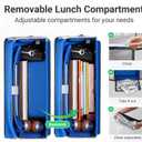 MATEIN Messenger Bag with Lunch Compartment, Large 17 inch Gaming Laptop Bag Crossbody Satchel with USB Port & Cooler, Waterproof Computer Briefcase Shoulder for College Commuting Work