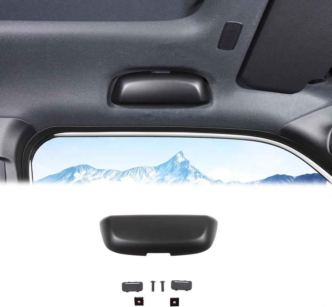 Sunglasses Holders Compatible with Toyota Land Cruiser Prado 250 J250 LC250 2024 2025 2026, ABS Glasses Holder Sunglasses Case Storage Box Replace for Overhead Roof Grab Handle (Black)