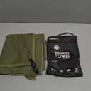 Microfiber Travel Towel 40x72  Quick Drying Camping Towels, Super Absorbent Gym Towel, Lightweight Travel Compact Beach Towel for Sports, Trip, Beach, Yoga, Hiking, Bathroom, Pool (Army Green)