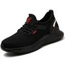 Kezhiho Steel Toe Shoes for Men Lightweight Comfortable Breathable Work Shoes Puncture-Proof Non-Slip Indestructible Sneakers Industrial Construction Safety Shoes, Size: 11