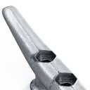 6" Dock Cleats | Weatherproof Galvanized Cast Iron 6 Inch Boat Cleat Tie Downs for Marine Pier or Decorative Nautical Maritime Decor | 4, 8 or 16 Pack
