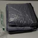 Magnetic Thermal Insulated Door Curtain, Oxford Cloth Filled with Thickened Cotton, Fits Door Size 32“ x 80” Windproof Thermal Doorway Curtains with Visible Window, Winter Cover Keeps Cold Drafts Out