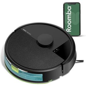 iRobot Roomba 105 Combo Robot Vacuum & Mop - Easy to use, Intense Power-Lifting Suction, LiDAR Navigation, Multiple Cleaning Modes, Avoids Mopping Carpets, Self-Charging