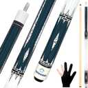 Pool Cues 58 inch Pool Cue Stick with 13mm Fiber Leather tip 20oz 4-Colors for Beginner, Commercial and Home Entertainment