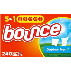 Bounce Fabric Softener Sheets, Outdoor Fresh Scent, 240 Count