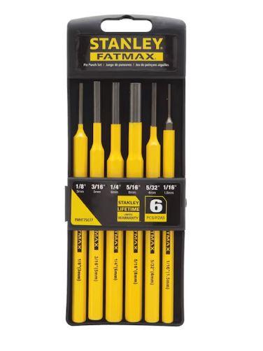 Stanley FATMAX Multiple Sizes Pin Punch Set Punch