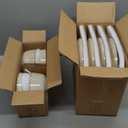 AmorArc Stoneware Dinnerware Sets,Round Reactive Glaze Plates and Bowls Set,Highly Scratch Resistant | Dishwasher & Microwave Safe Dishes Set,Service for 4 (12pc) (Cappuccino)