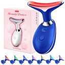 Red-Light-Therapy-for-Face, Facial Massager Wand with 7 Color - Birthday, Christmas, Mothers Day, Valentines Day, Self Care Gifts for Her Women Mom Best Friend Wife Teacher (Blue)