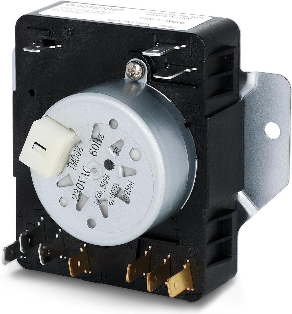 Upgraded W10185982 Dryer Timer Compatible with Whirlpool Maytag Kenmore Amana Crosley (WED4815EW1 WGD4800XQ0 WED4800XQ0 WED5100VQ1)Replaces OEM Parts 418-618-20-B5, WPW10185982, PS11749831, AP6016541
