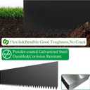 Landscape Edging - 40" Steel Hammer-in Garden Border, 8" Tall Heavy Duty Metal Lawn Edging for Yards, Outdoor Beds, Pathways (3-Pack)
