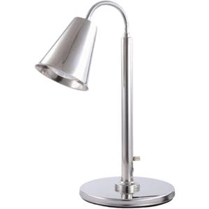 Free Standing Food Heat Lamp Single Bulb Food Warmer Light Buffet Warming Food Lamp Commercial Grade Stainless Steel (Single Head(Silver))
