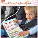 Teefrye Toddler Busy Board Montessori Toys for Toddlers 1-3 Year Old Educational Activity Book Board Sensory Travel Toys Ages 3-5 Preschool Learning Fine Motor Skills Toy Quiet Book Gift for Kids