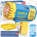 JONEG Toys for 3-8 Year Old Boys Girls: Bubble Machine for Kids with Bubble Solution, Gifts for 3 4 5 6 7 8 Years Old Boy Birthday Toy for Kid Toddlers Ages 4-6 Outdoor Wedding Bubbles Blower Maker (Blue)