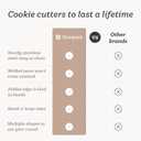 Starpack 'Bake me Happy' Christmas Cookie Cutters Set (18 pcs) - Holiday Cookie Cutters Variety Pack -Cookie Cutter Shapes Gingerbread Man, Star, Snowflake, Tree & Others - Metal Cookie Cutters