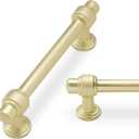 10 Pack 3.75 inch Brushed Brass Kitchen Cabinet Handles Cabinet Pulls Gold Drawer Pulls Kitchen Cabinet Hardware Handles Dresser Handles