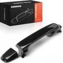 A-Premium Rear Right Passenger Side Exterior Door Handle Compatible with Toyota Camry 2012-2017, Without Keyhole Smooth Black
