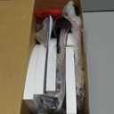 Alsonerbay Floating Corner Wood Shelves, 4 Tier Wall Mounted Rustic Storage Shelf, Cat Shaped Shelving for Wall, Solid Wooden Decor for Living Room, Bedroom, Kitchen, Bathroom, Office White