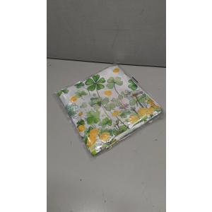 XCHI Shamrocks Clovers Coins Flowers Horseshoes St. Patrick's Day Tablecloth Rectangle Table Cloth Washable Table Covers for Indoor Dining Home Party Decorations 52x70 Inch