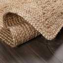 BEDDING CRAFT Hand Woven Farmhouse 2x3 Ft Tightly Braided Chindi and Jute Rug 24x36 Natural  Reversible Durable Sustainable for Home Dcor,Thanksgiving,Chritsmas,Area Rug (36" x 24" (Set of 1))