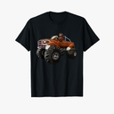 Monster Truck Sloth T Shirt Men Kids Boys Party Gift T-Shirt S