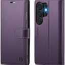Wallet Case for Samsung Galaxy S26 Ultra 6.9", RFID Blocking Credit Card Holder, PU Leather Folio Flip Kickstand Protective Shockproof Cover for Galaxy S26 Ultra (Purple, Samsung Galaxy S26 Ultra)