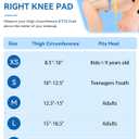 Knee Pads Sports, Basketball Baseball Knee Brace for Men Women Kids Volleyball,Football, Dance-1 Pair (Large)