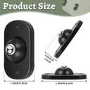 Honoson 16 Pcs Self Adhesive Caster Wheels Appliance Rollers Appliance Sliders for Kitchen 360 Swivel Universal Wheel Mini Small Kitchen (Black,White with 1 Steel Ball Style)